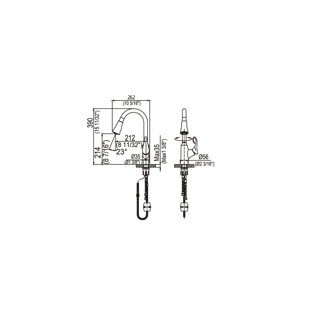 AB06 3292BN Kitchen Faucet