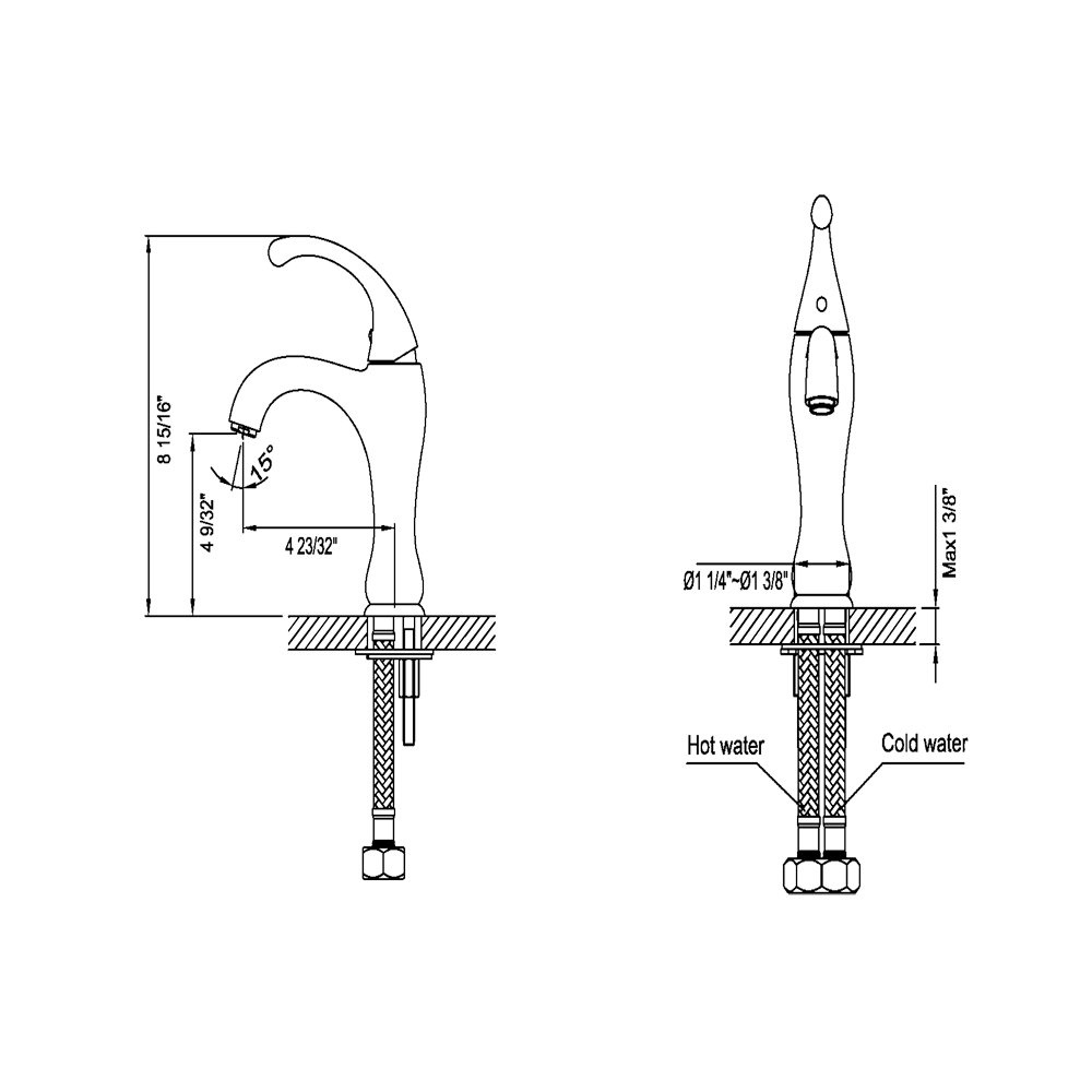 AB08 1157C Lavatory Faucet