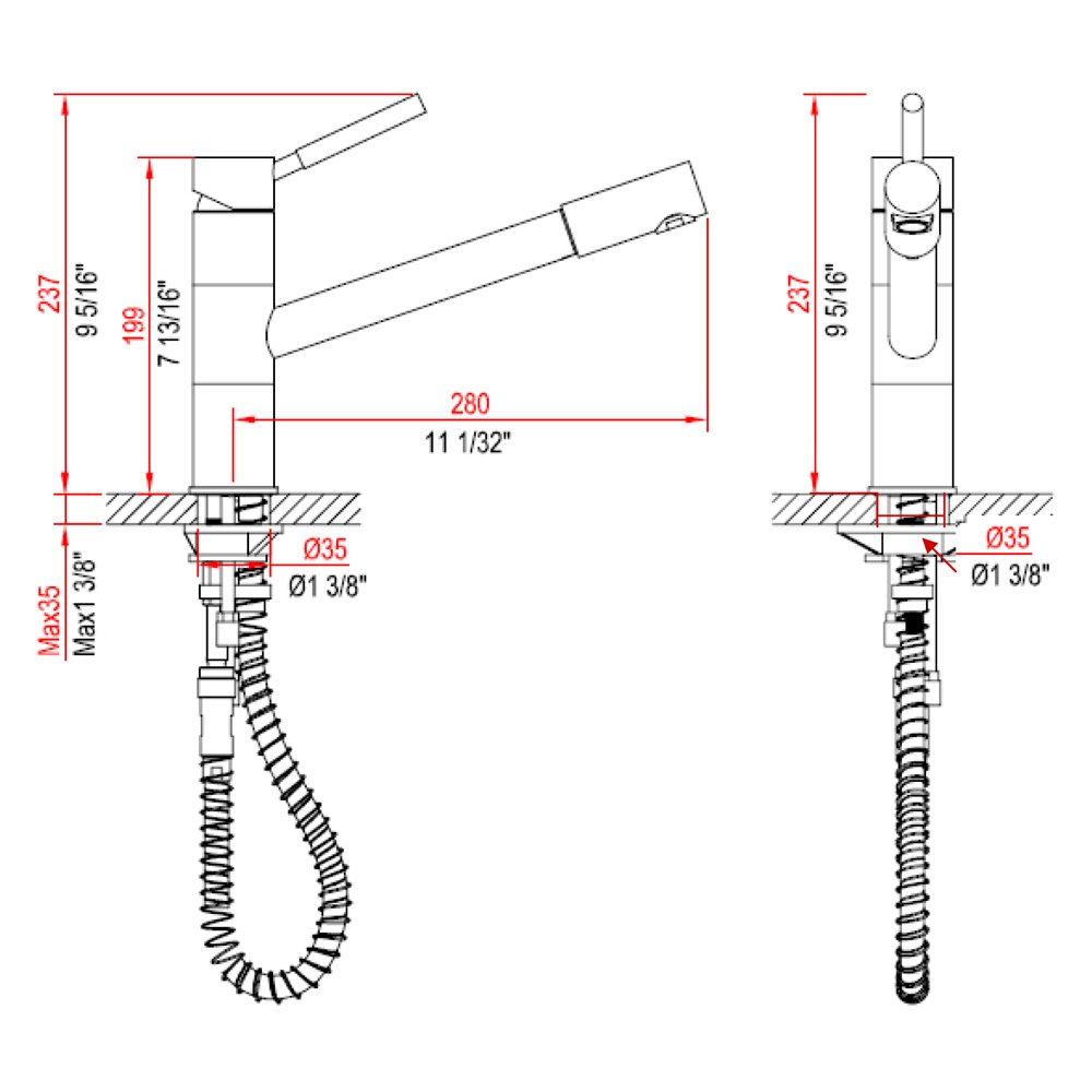 AB33 3241BN Kitchen Faucet