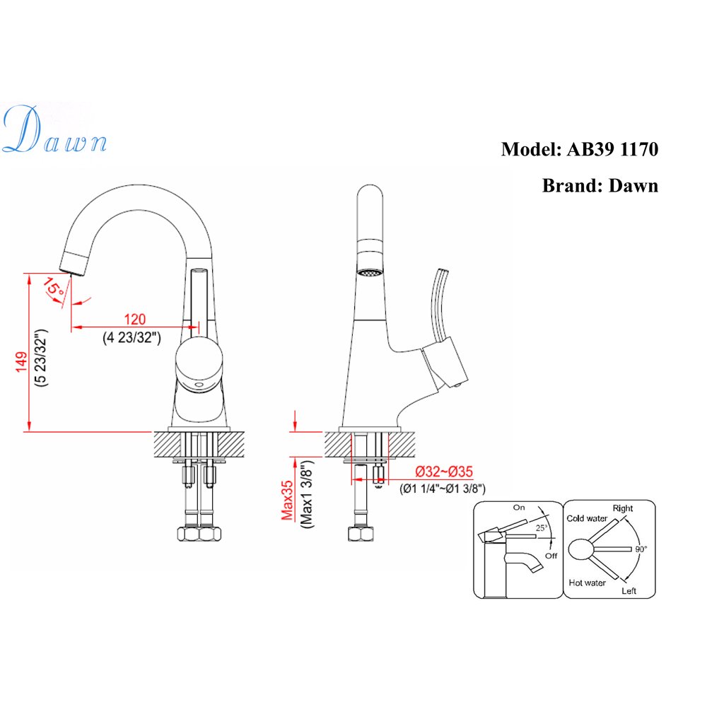 AB39 1170C Lavatory Faucet