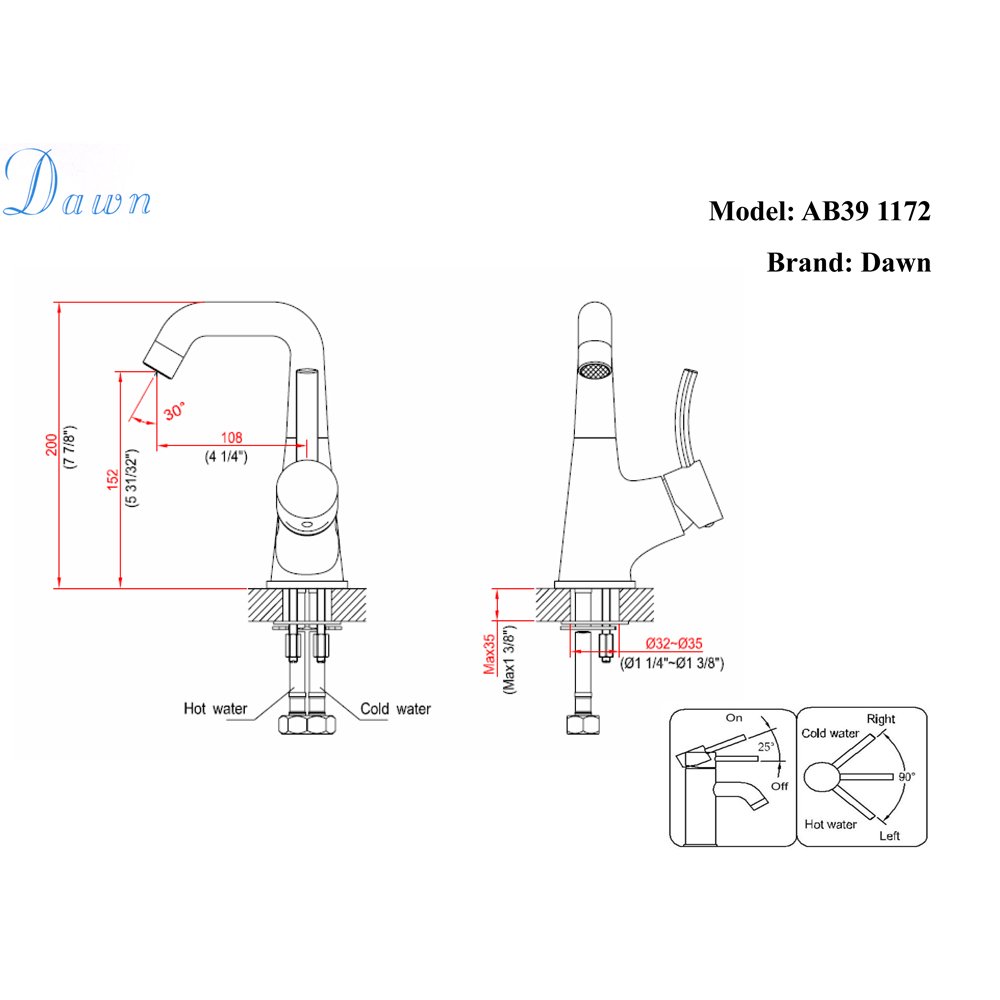 AB39 1172BN Lavatory Faucet