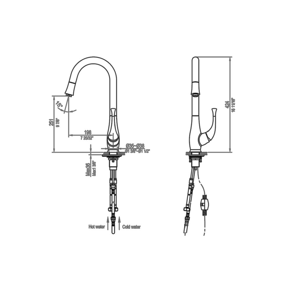 AB50 3084C Kitchen Faucet