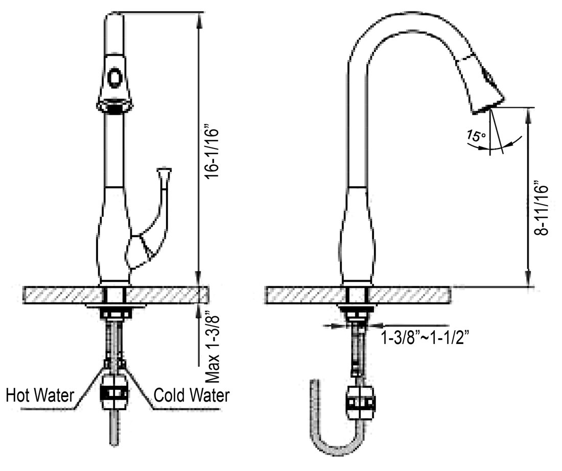 AB50 3091C Kitchen Faucet