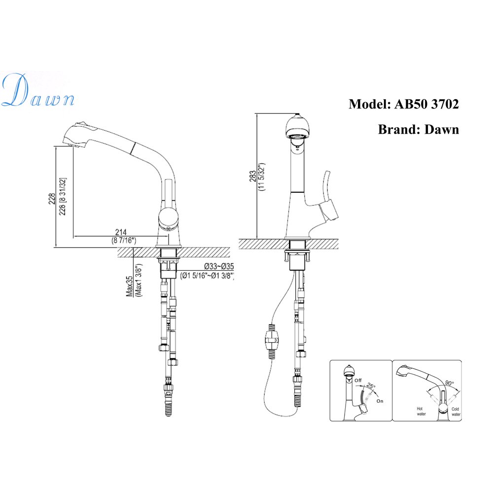 AB50 3702BN Kitchen Faucet