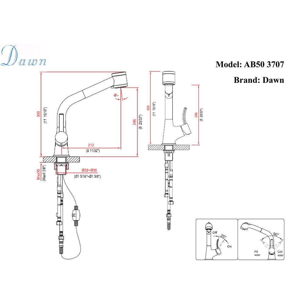 AB50 3707BN Kitchen Faucet