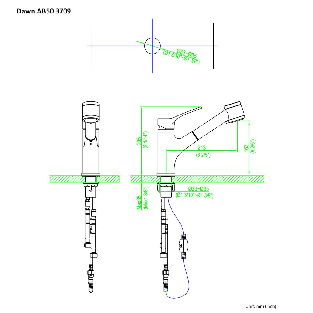AB50 3709BN Kitchen Faucet (TAIWN ONLY)