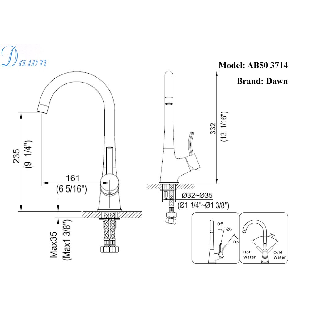 AB50 3714C Bar Faucet