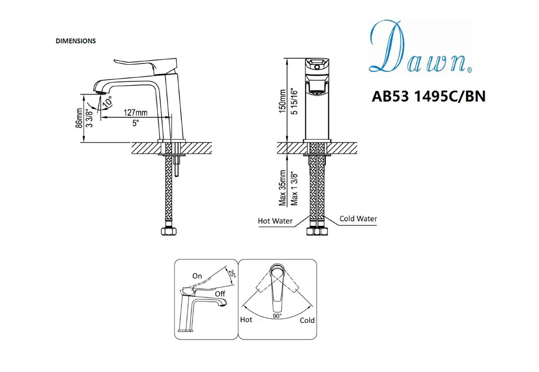 AB53 1495C Lavatory Faucet