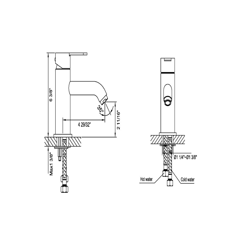 AB67 1540C Lavatory Faucet