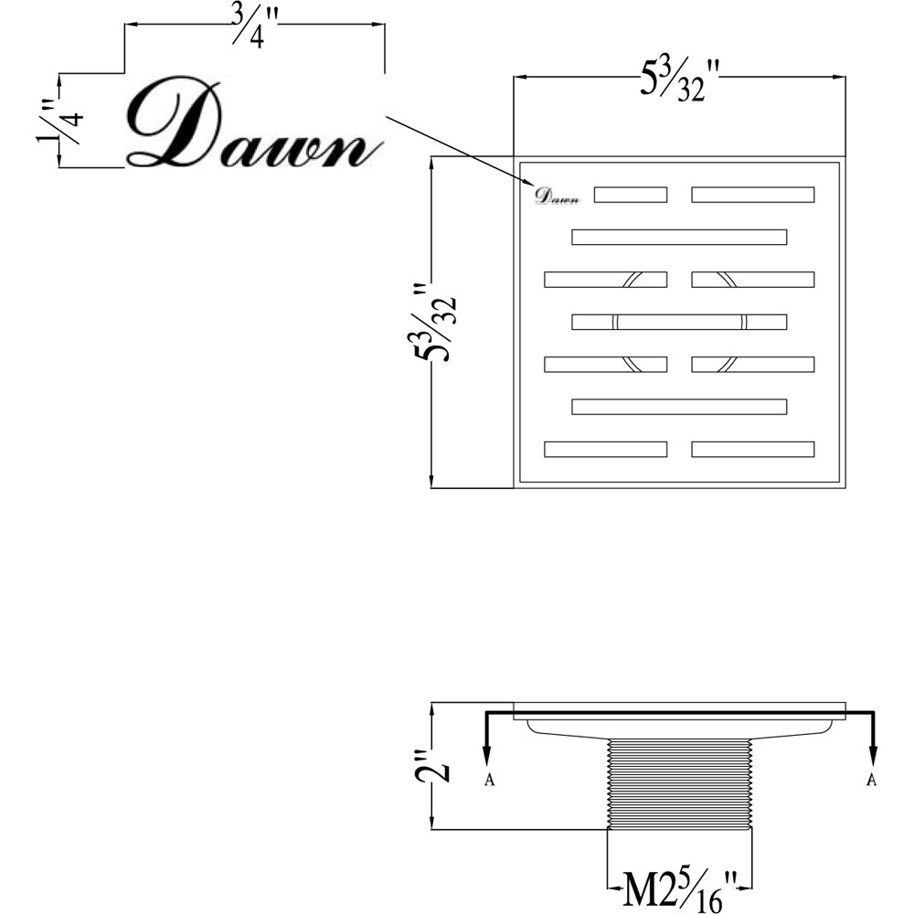 Amazon River Series 5" SAN050504DBR (screw-in)