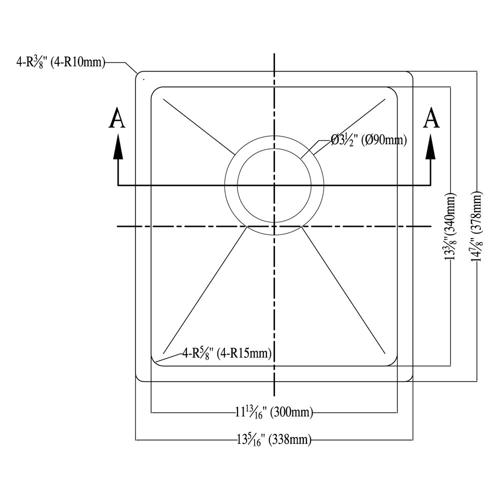 BS121307-N Bar Sink