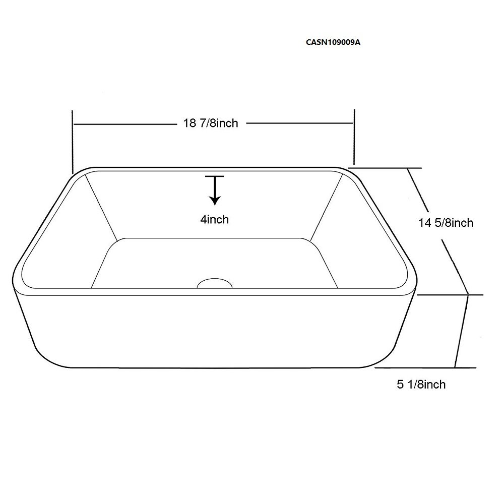 Ceramic Sink Top CASN109009A