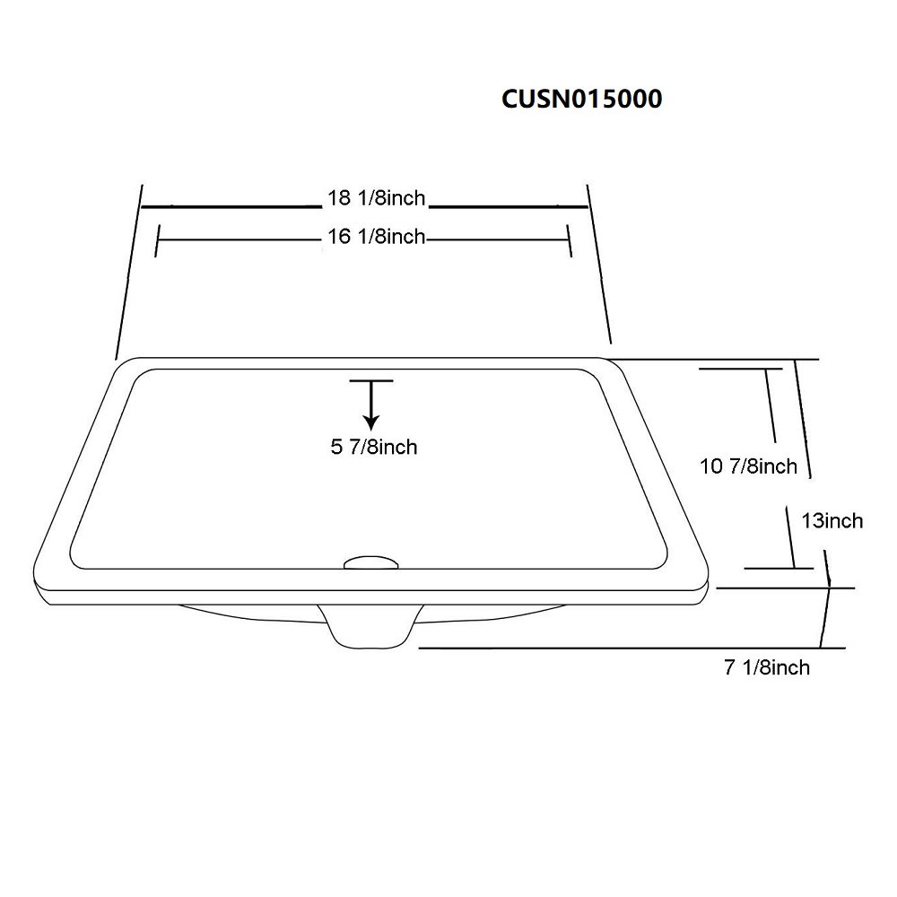 Ceramic Undermount Sink CUSN015000