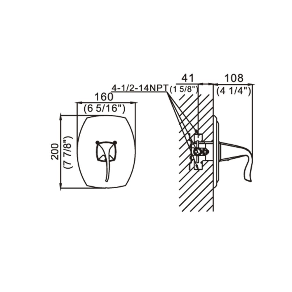D2230301C Shower Trim