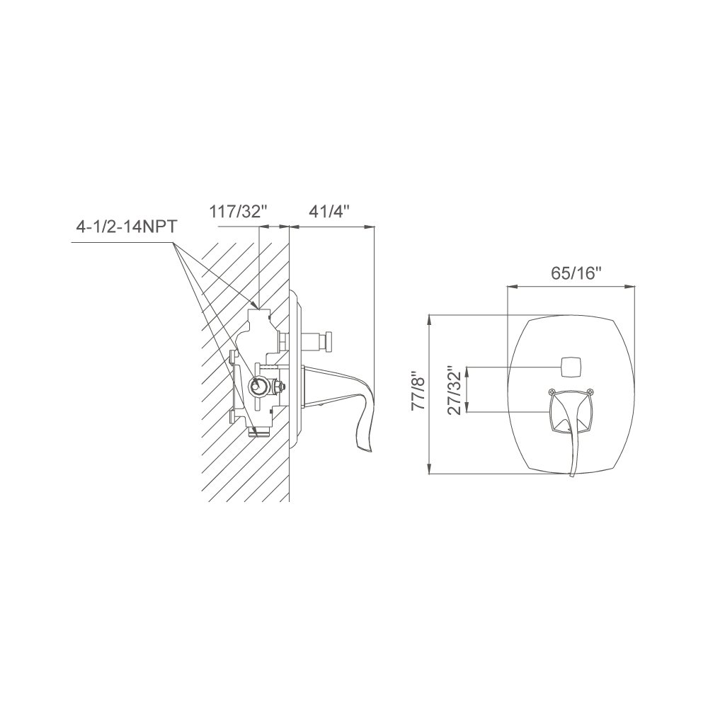 D2230401BN Shower Trim