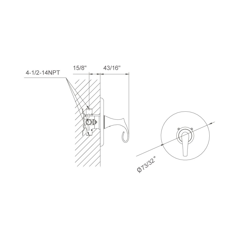 D2230501C Shower Trim
