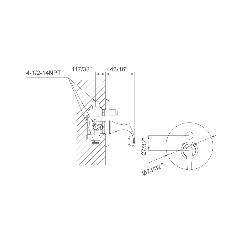 D2230601BN Shower Trim