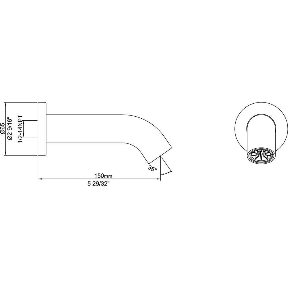 D3217401BN Tub Spout