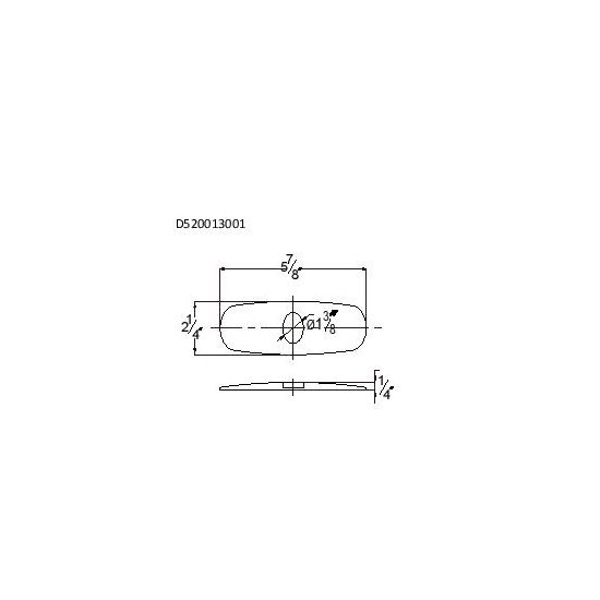 D520013001C Escutcheon/ Faucet Hole Cover Plate