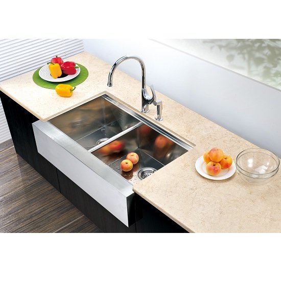 DAF3321L Apron Sink Double Bowl