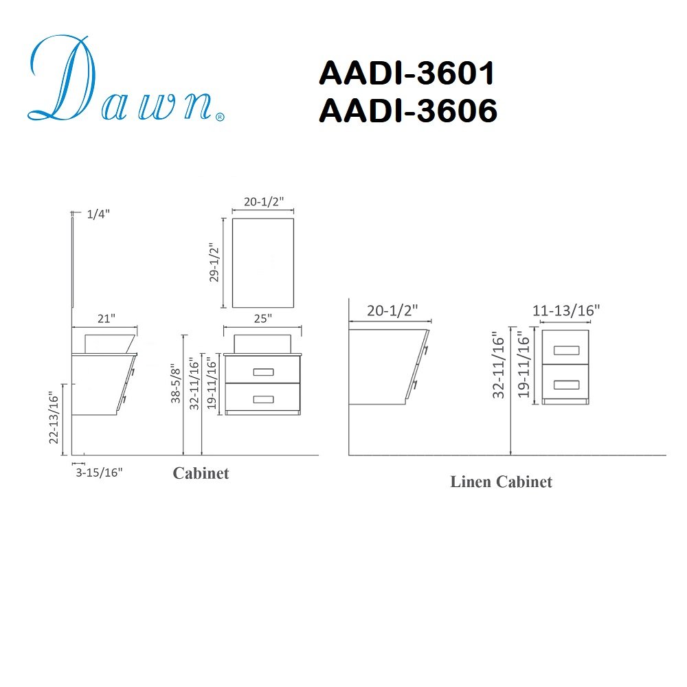 Dina Vanity Set 36" AADI-3606