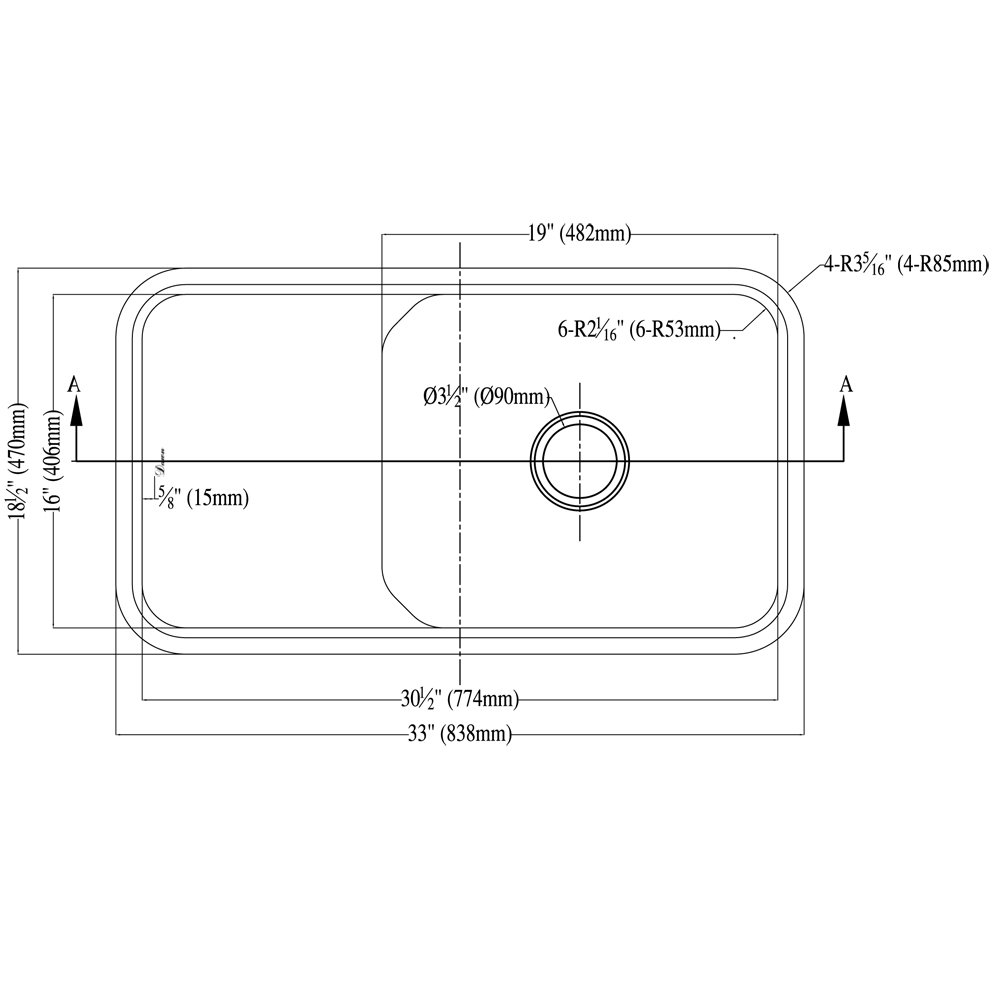 DSU3018 Kitchen Sink with Stepped Basin