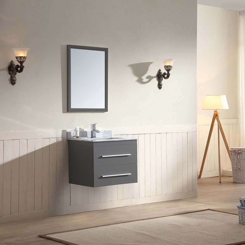 Gloria Series 24" Vanity Set AAGL-2403 (Cabinet AMGWC242134, Top AMGWT242134)