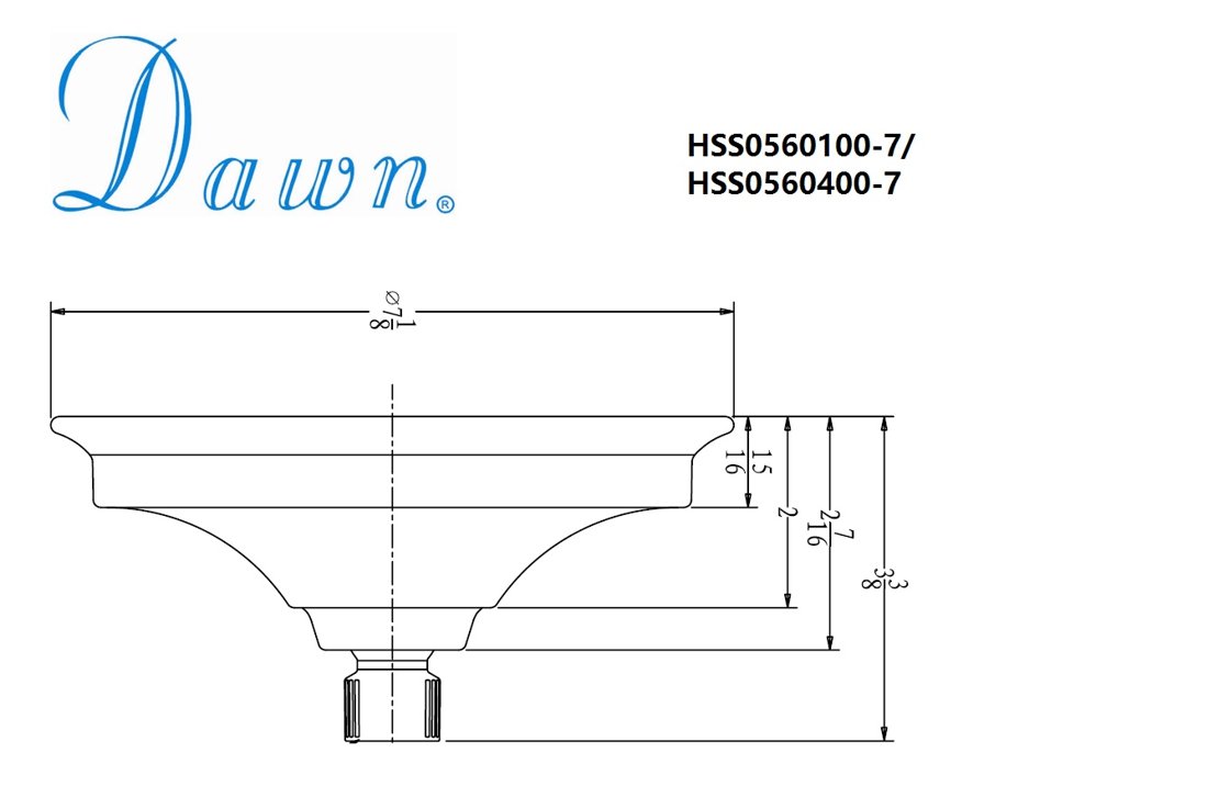 HSS0560100-7 Rainhead
