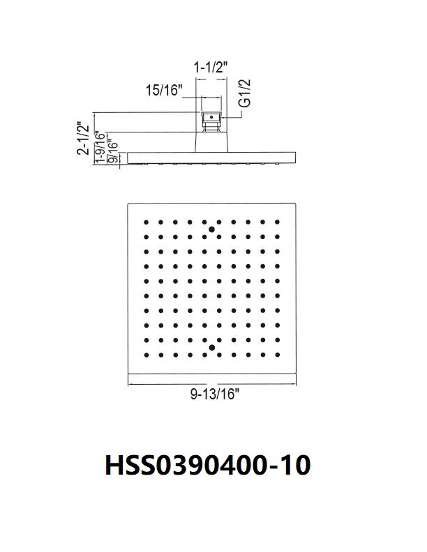 HSS0920100-6 Rainhead