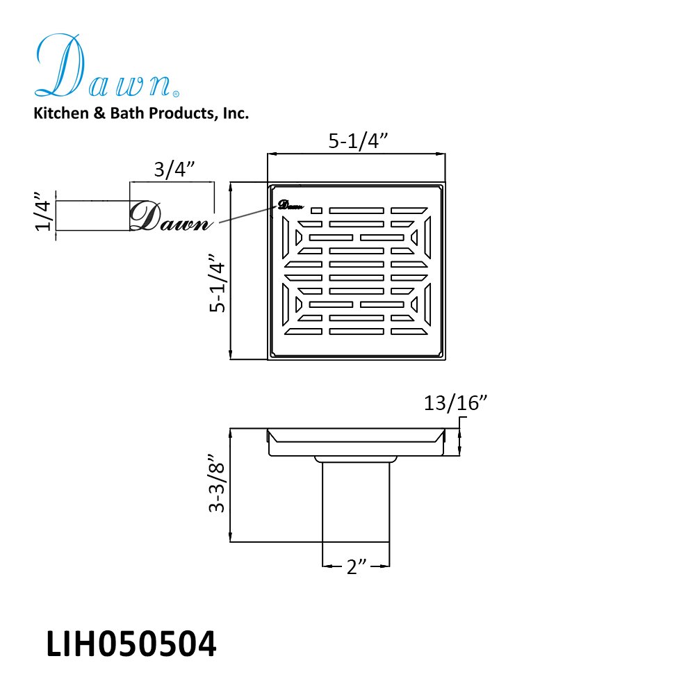 Irtysh River Series 5" Square LIH050504 (push-in)