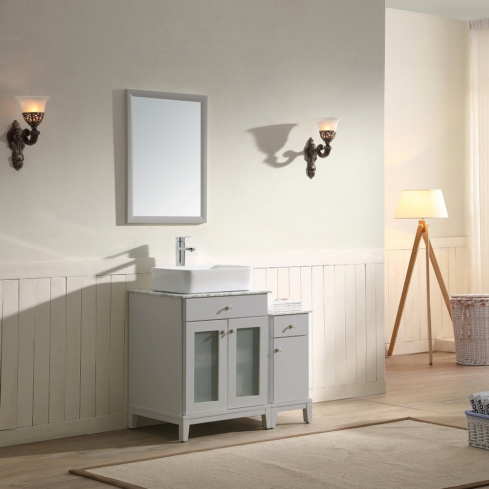 Julie Vanity Set 36" AAJU-3604 Light Grey