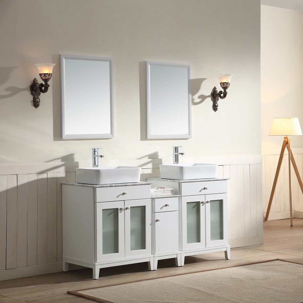 Julie Vanity Set 60" AAJU-6001 Pure White