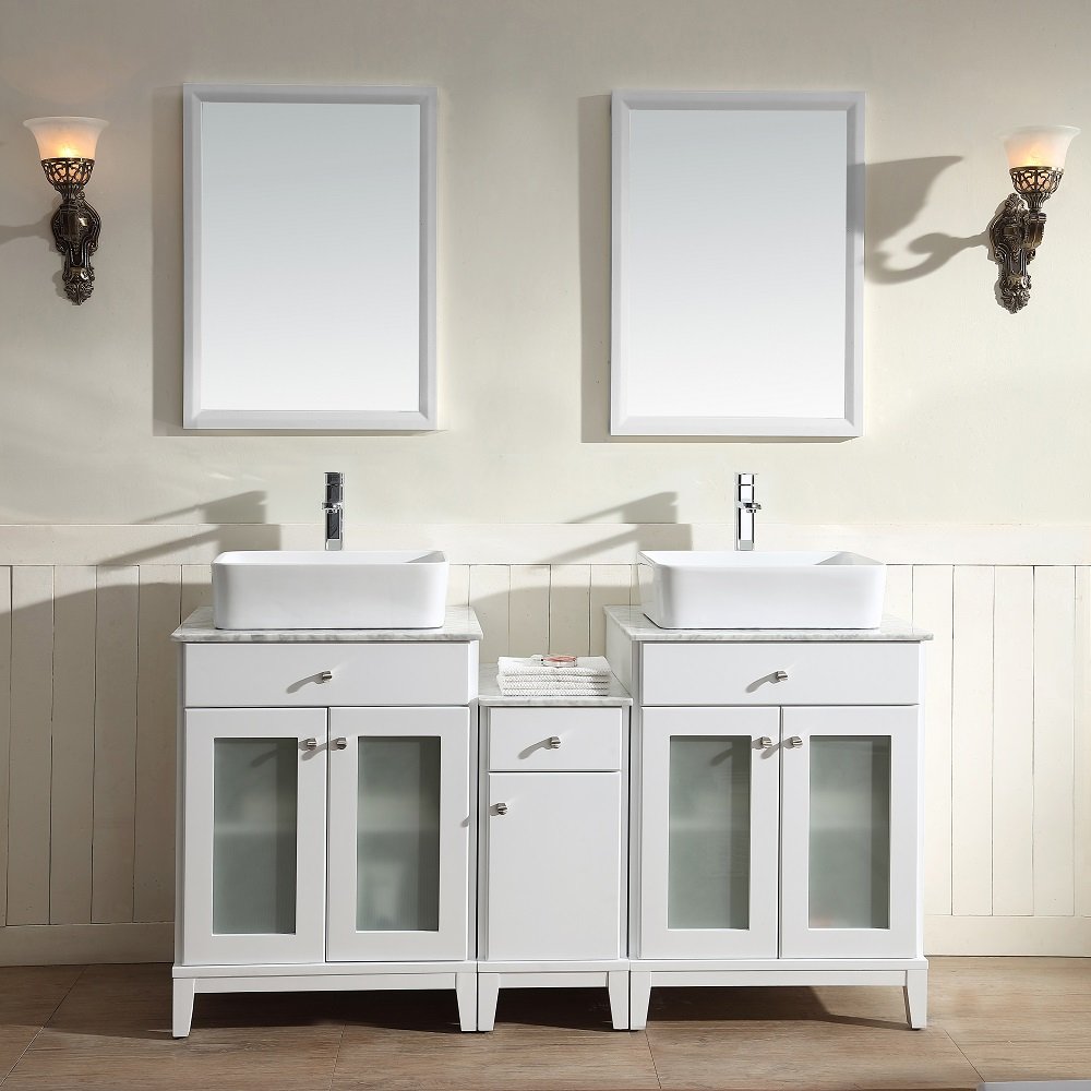 Julie Vanity Set 60" AAJU-6001 Pure White