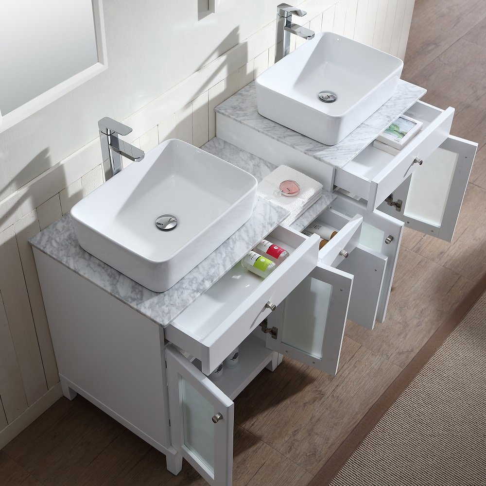 Julie Vanity Set 60" AAJU-6001 Pure White