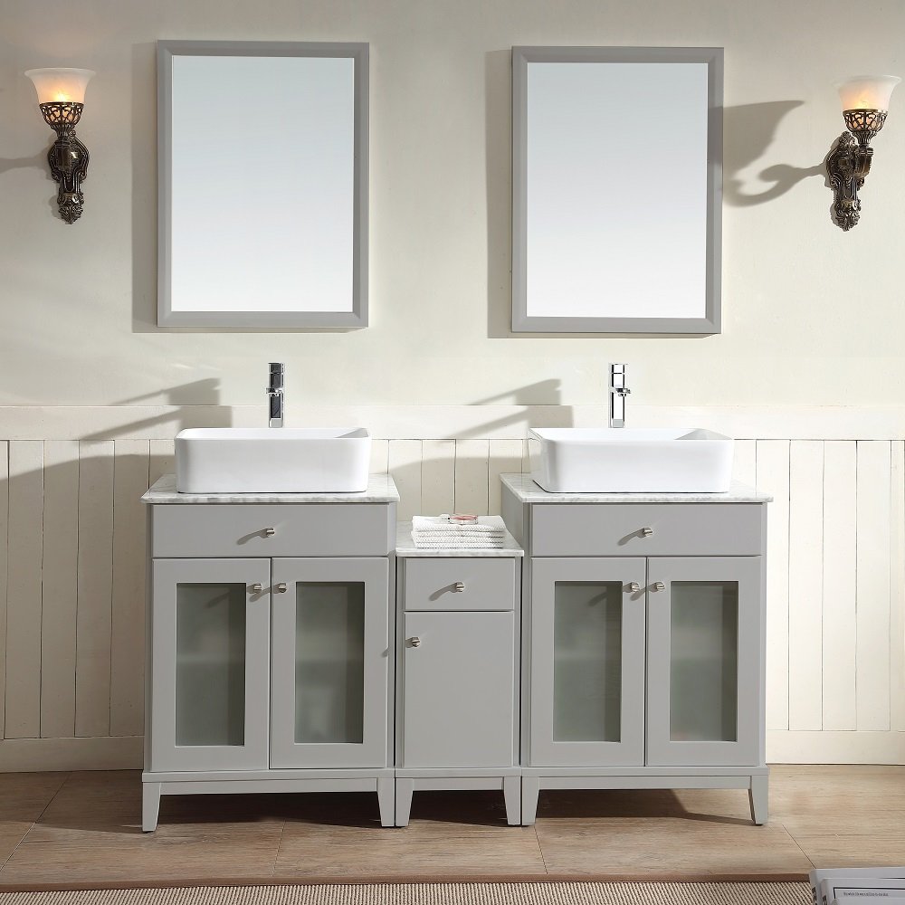 Julie Vanity Set 60" AAJU-6004 Light Grey