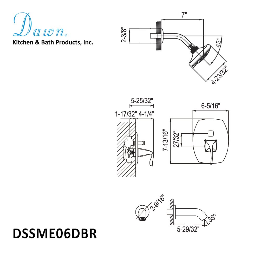 Mesa Verde DSSME06DBR Shower Set