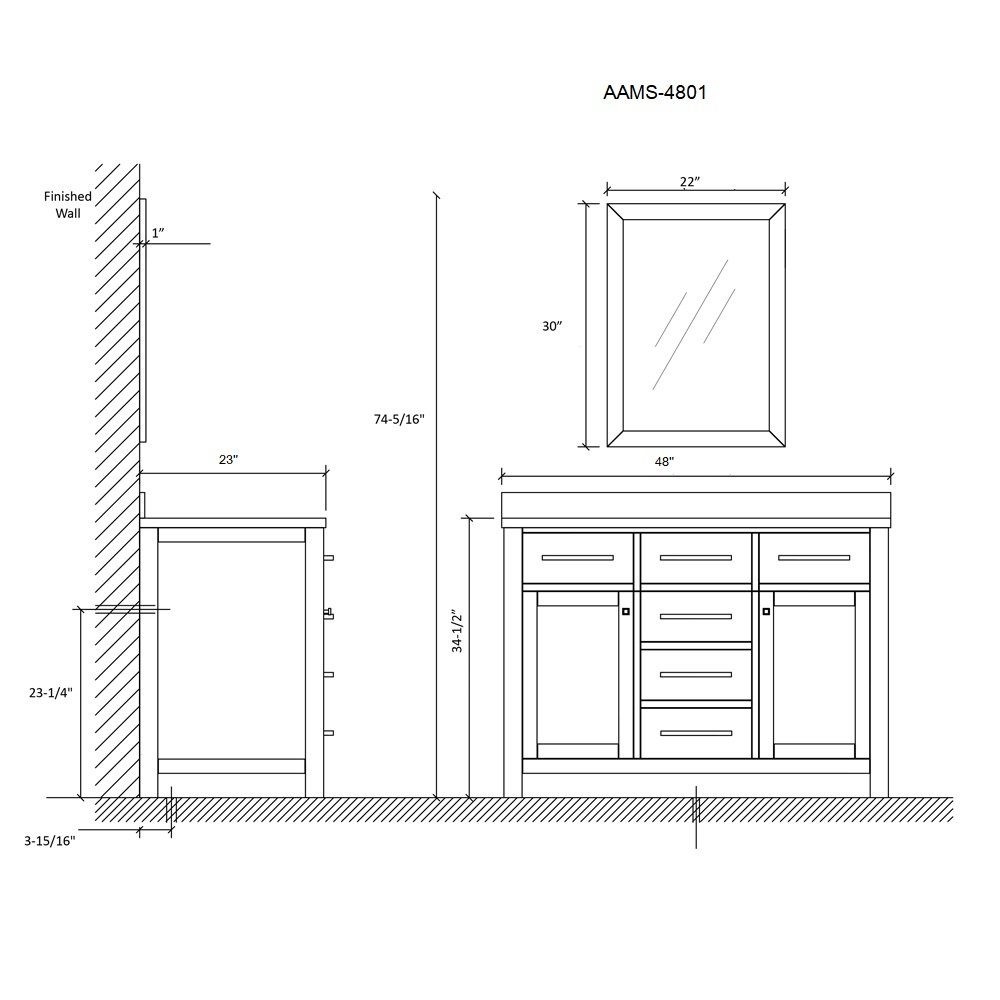 Milan Vanity Set AAMS-4801