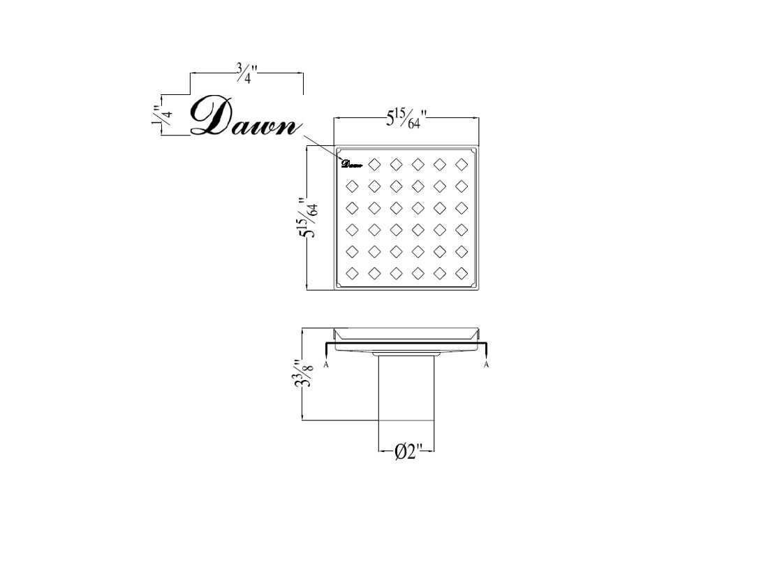 Mississippi River Series 5" Square LMI050504 (push-in)