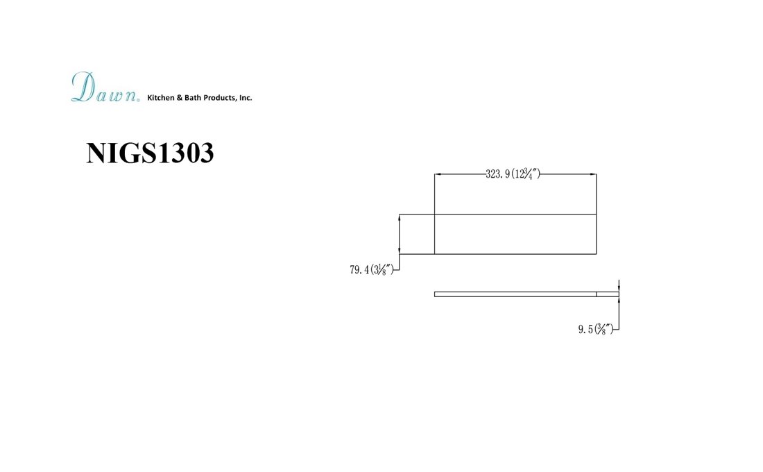 Niche Glass Shelf NIGS1303