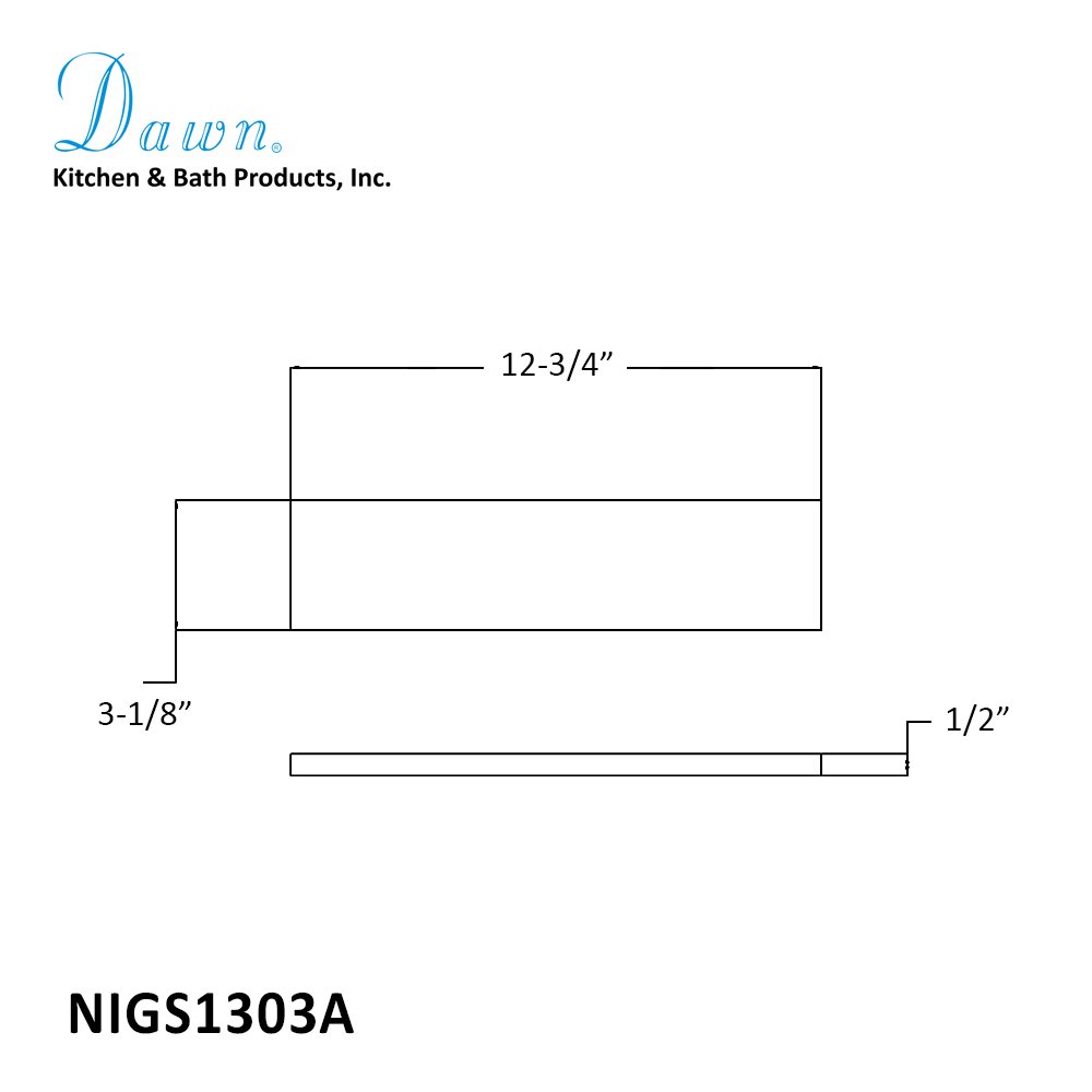Niche Glass Shelf NIGS1303A