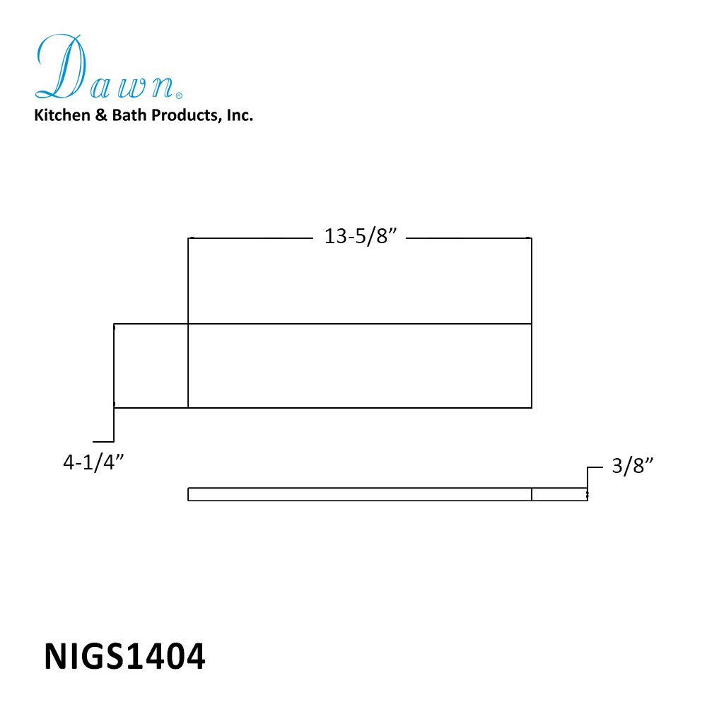 Niche Glass Shelf NIGS1404