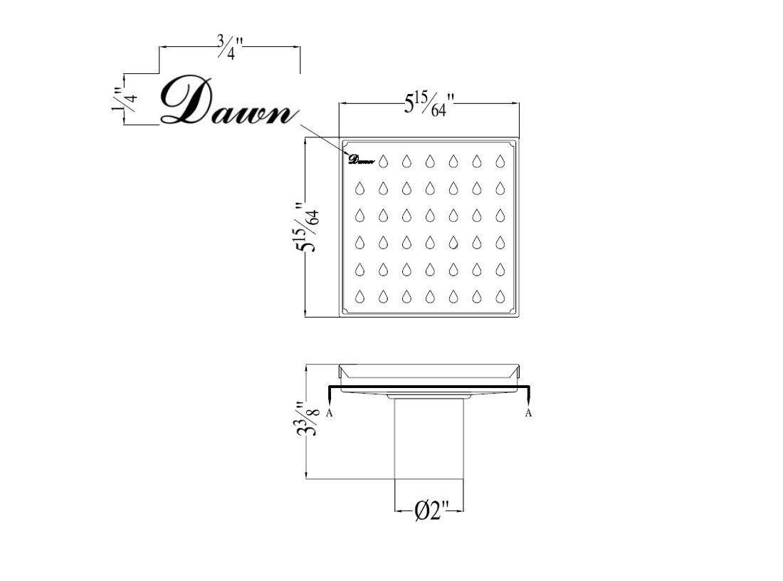Nile River Series 5" Square LNE050504 (push-in)