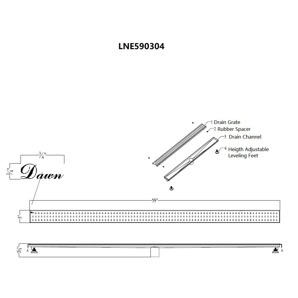 Nile River Series 59" LNE590304