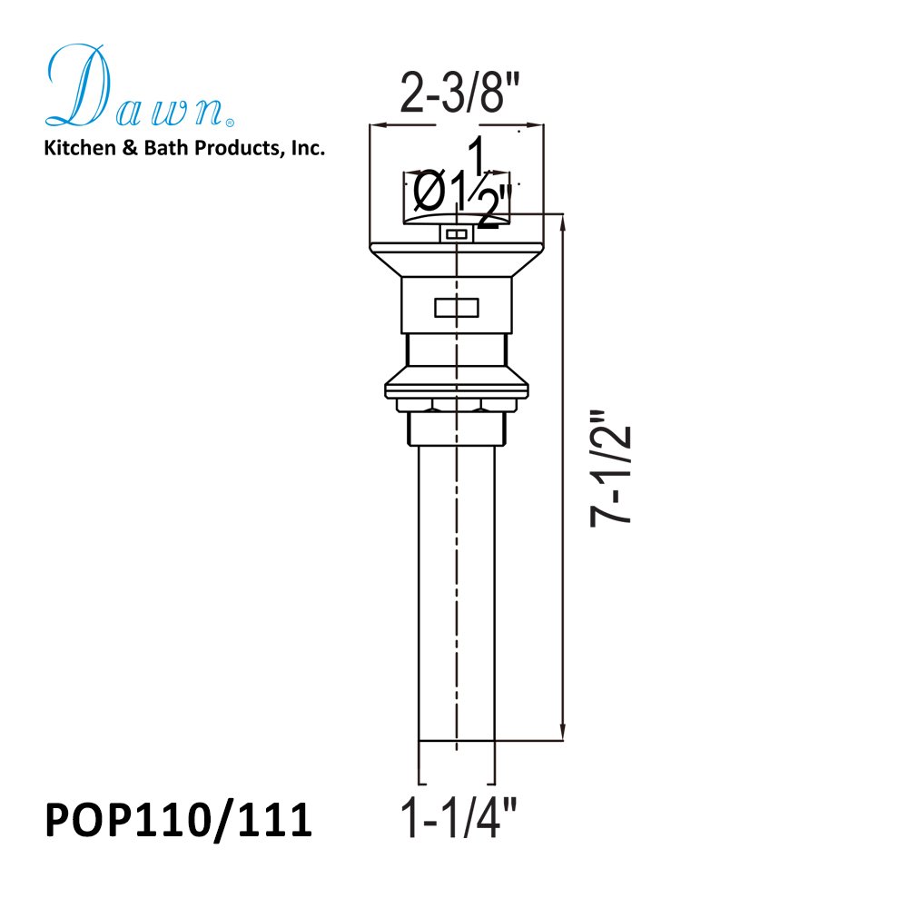 POP110 Pop-up Drain