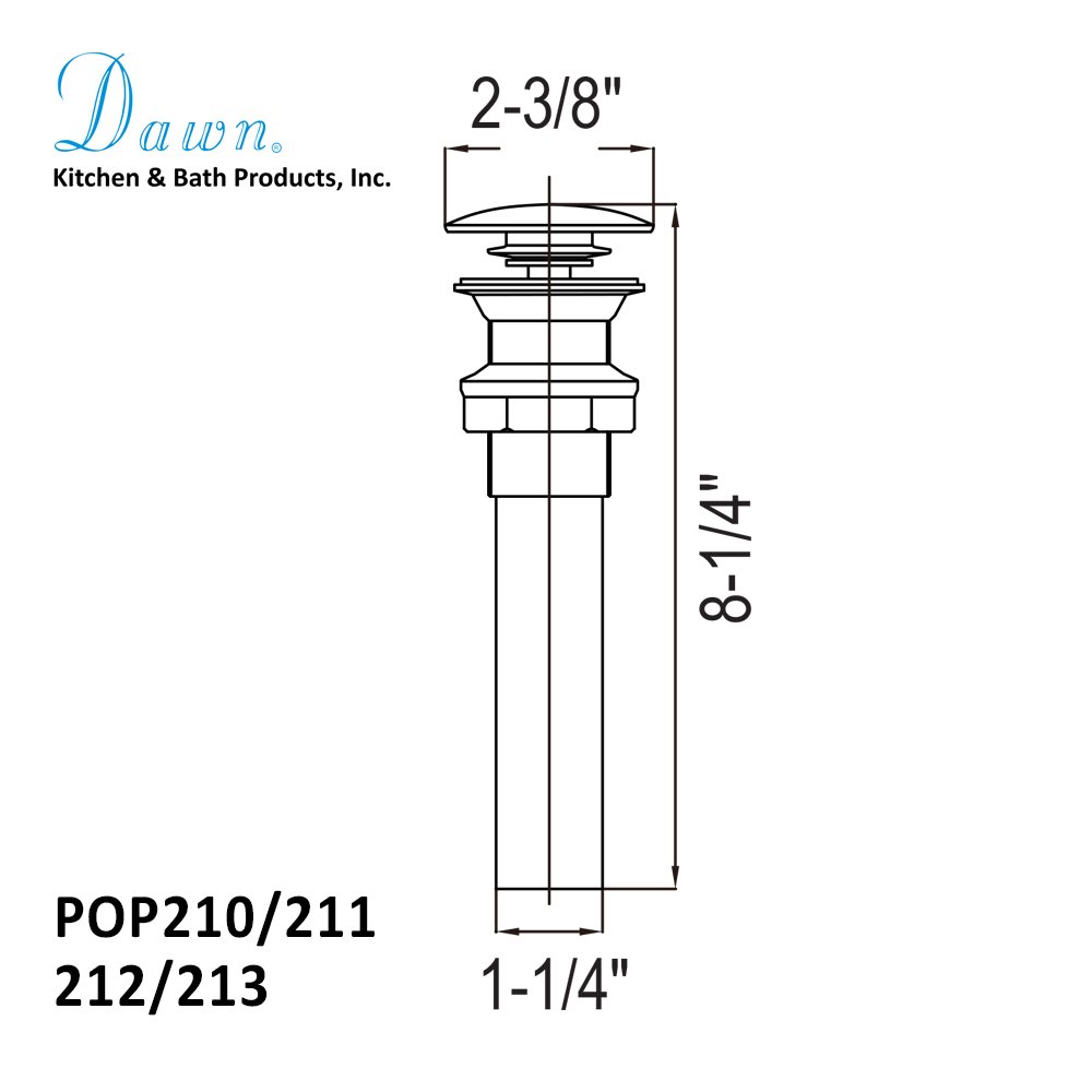 POP211 Pop-up Drain