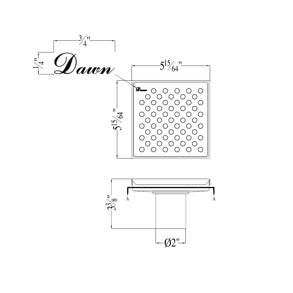 Rhone River Series 5" Square LRE050504 (push-in)