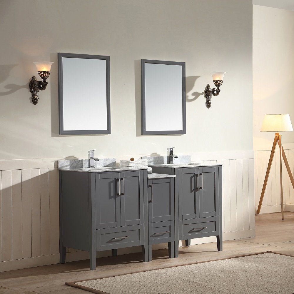 Ross Vanity Set 60" AARO-6003 Dark Grey