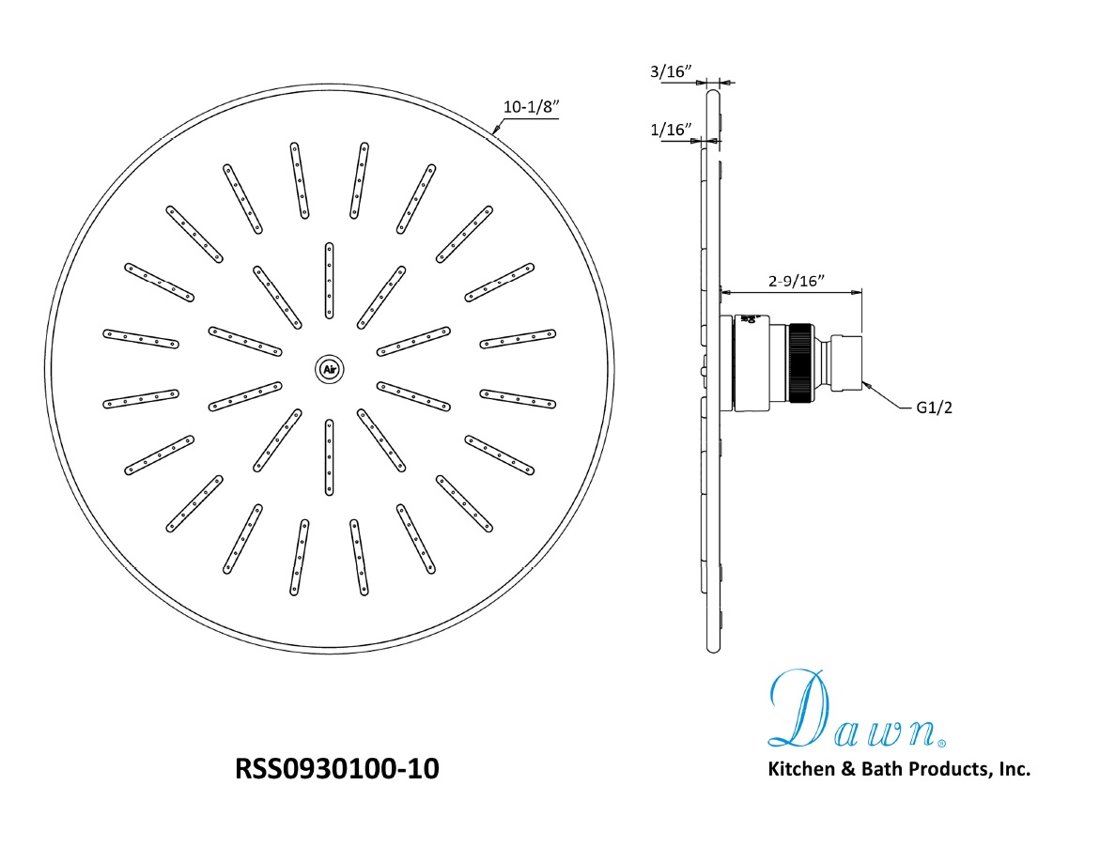 RSS0930100-10 Rainhead