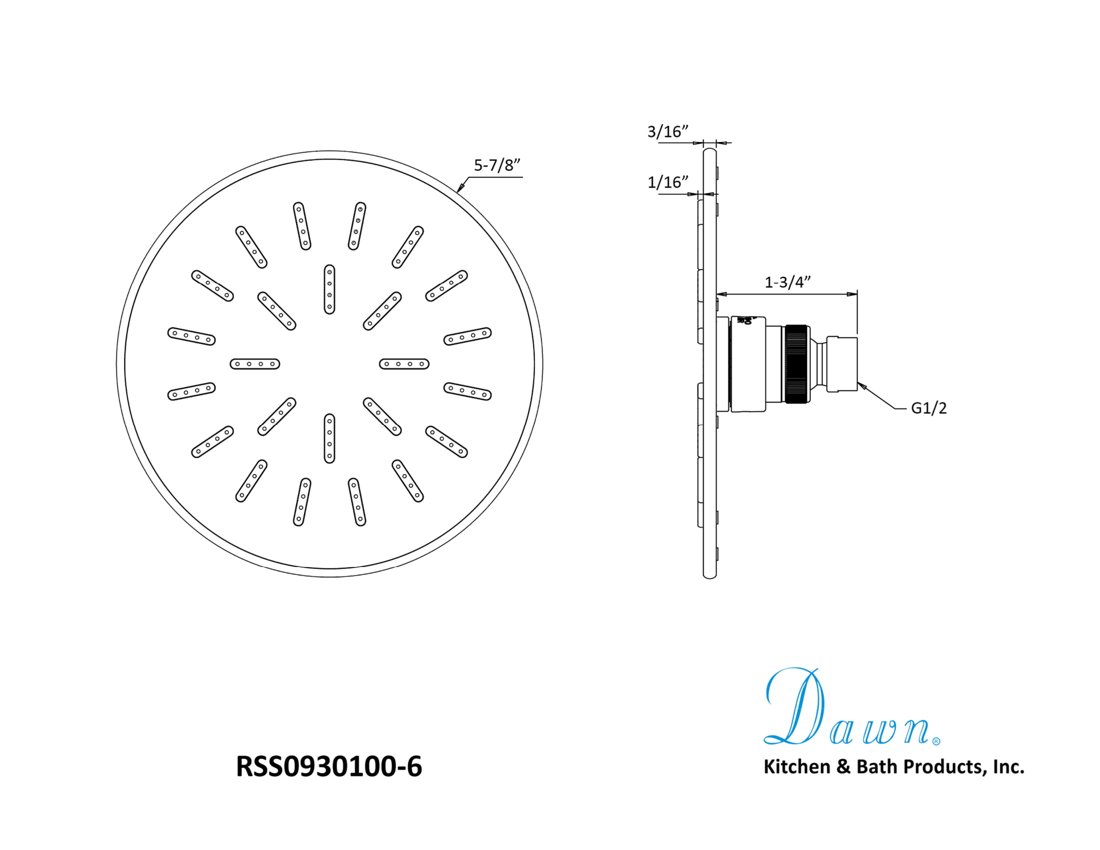 RSS0930100-6 Rainhead