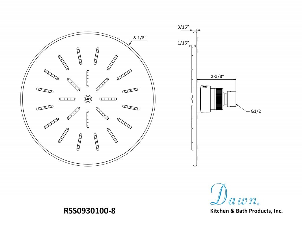 RSS0930100-8 Rainhead